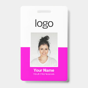 Tarjeta De Identificación Placas de identificación de foto de empleado perso