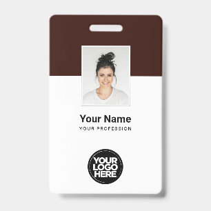 Tarjeta De Identificación Placas de identificación personalizadas para emple