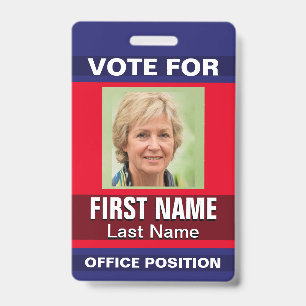 Tarjeta De Identificación Plantilla de Campaña