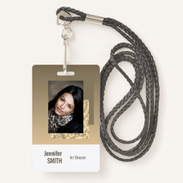 Tarjeta De Identificación Plantilla de código de barras de logotipo comercia