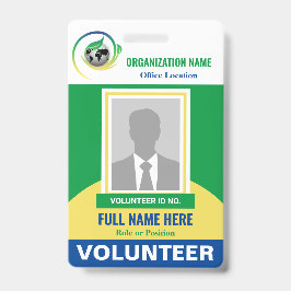 Tarjeta De Identificación Plantilla de color de cualquier ONG sin fines de l