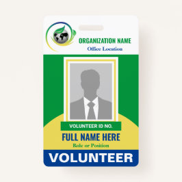 Tarjeta De Identificación Plantilla de color de cualquier ONG sin fines de l