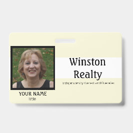 Tarjeta De Identificación Plantilla de credencial empresarial con identifica