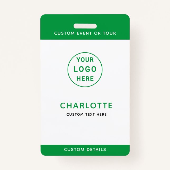 Tarjeta De Identificación Plantilla de identificación para viajes escolares  (Anverso)