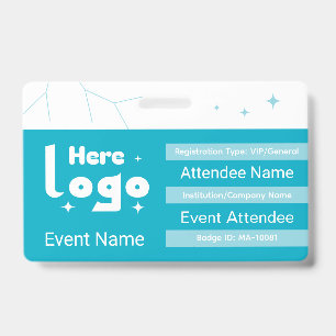 Tarjeta De Identificación Plantilla de insignia de evento