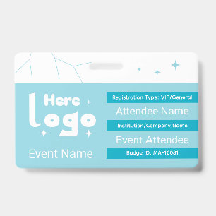 Tarjeta De Identificación Plantilla de Insignia de Evento