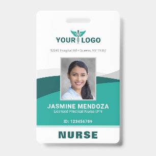 Tarjeta De Identificación Plantilla de logotipo de negocios Id. de foto de e