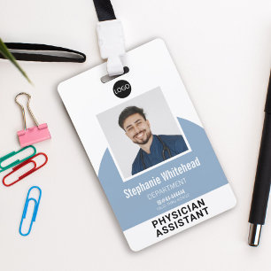 Tarjeta De Identificación Plantilla de logotipo Foto de empleado Nombre ID A