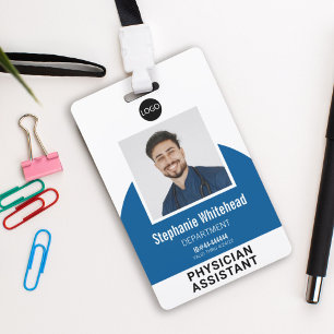 Tarjeta De Identificación Plantilla de logotipo Foto de empleado Nombre ID A
