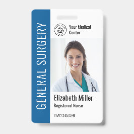 Tarjeta De Identificación Plantilla de logotipo moderno foto de empleado nom
