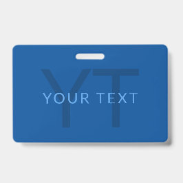 Tarjeta De Identificación Plantilla de texto editable para nombre monogramad