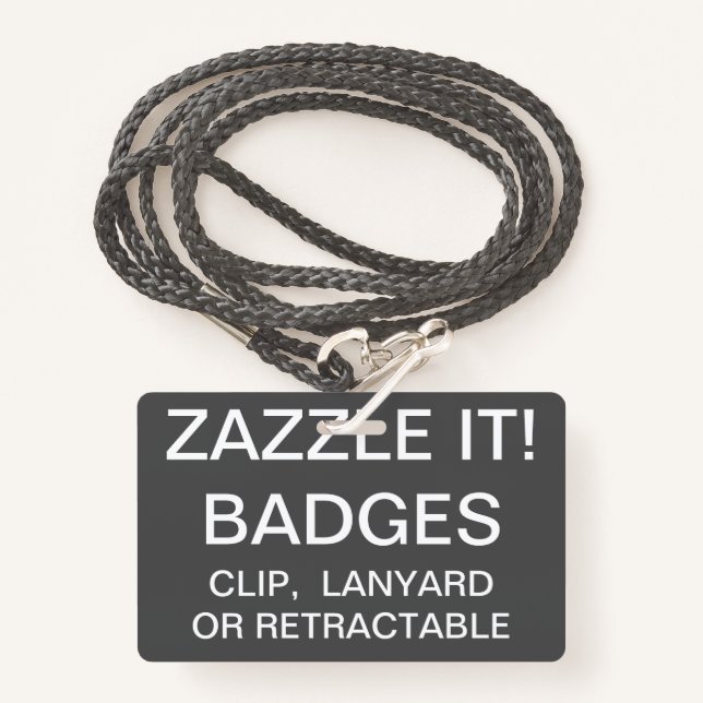 Tarjeta De Identificación Plantilla personalizada personalizado de la (Anverso son cordón)