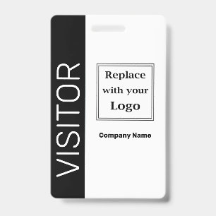 Tarjeta De Identificación Plantillas de distintivo para logotipos de empresa