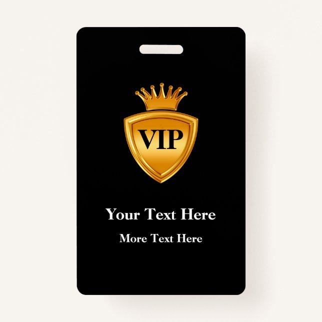 Tarjeta De Identificación Plantillas de distintivo VIP de clase (Anverso)