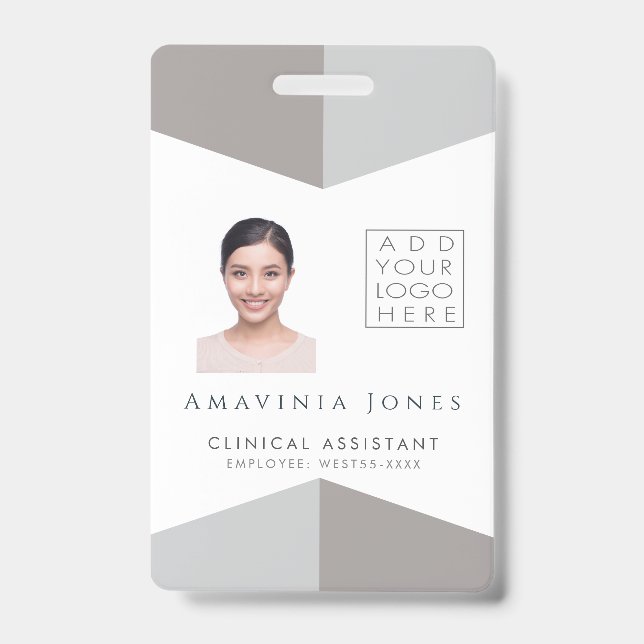 Tarjeta De Identificación Plástico de identificación de foto médica para muj (Parte frontal)