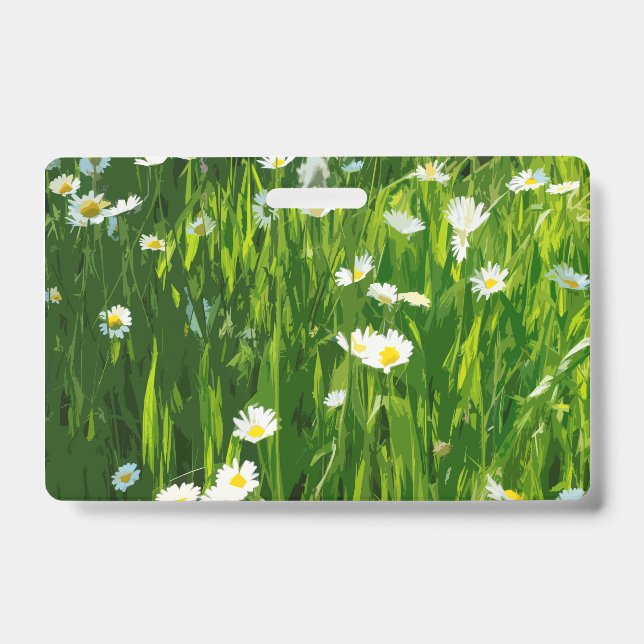 Tarjeta De Identificación Prado de flores (Parte frontal)