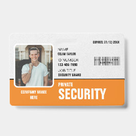 Tarjeta De Identificación Preciso y Profesional: Identificación Personalizad