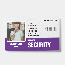 Tarjeta De Identificación Preciso y Profesional: Identificación Personalizad