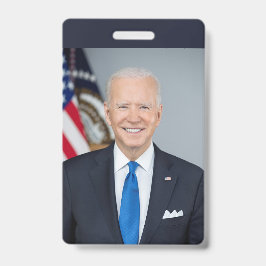 Tarjeta De Identificación President Joe Biden White House Portrait   Badge