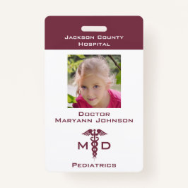 Tarjeta De Identificación Pretende la insignia de juego Médica para niños pe