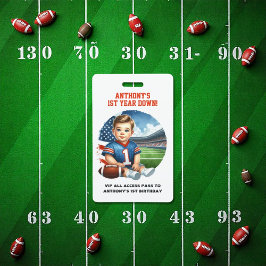 Tarjeta De Identificación Primer año después, pase VIP de cumpleaños