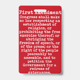 Tarjeta De Identificación Primer pase de prensa de enmienda