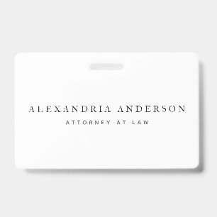 Tarjeta de identificación profesional de abogado b