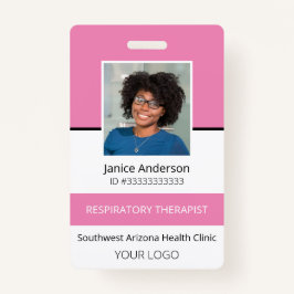 Tarjeta de identificación profesional de empleado