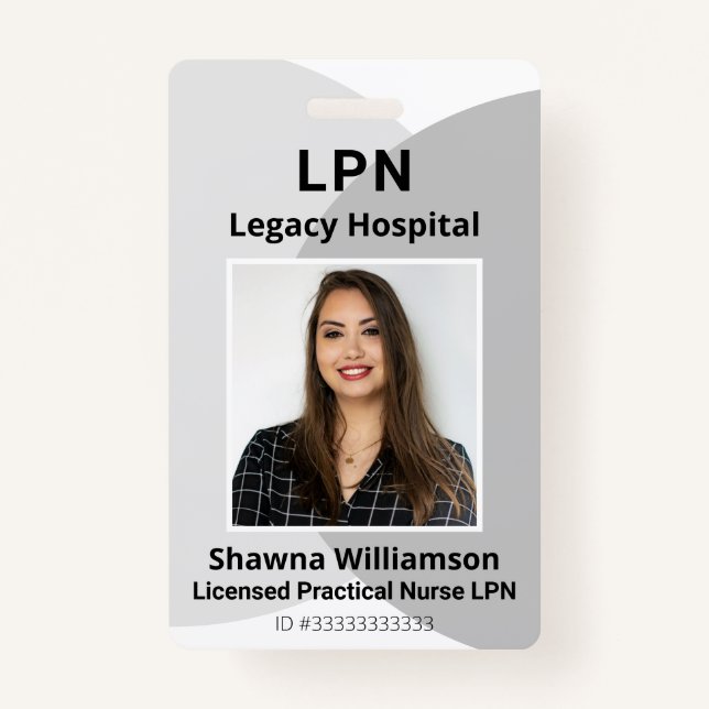 Tarjeta de identificación profesional de empleado  (Anverso)