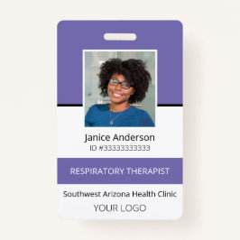 Tarjeta de identificación profesional de empleado