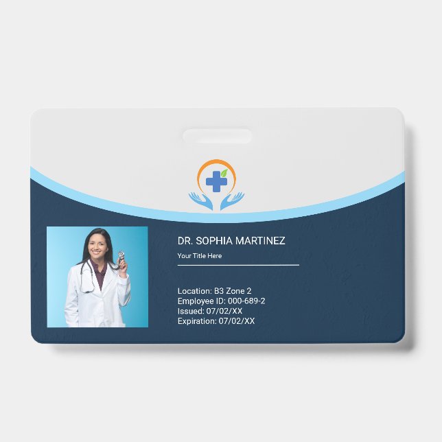 Tarjeta De Identificación Profesional de la salud (Parte frontal)