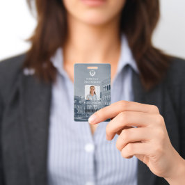 Tarjeta de identificación profesional moderna para