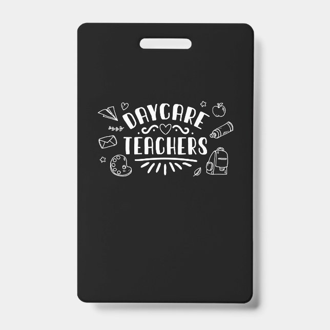 Tarjeta De Identificación Profesores de guardería (Anverso)