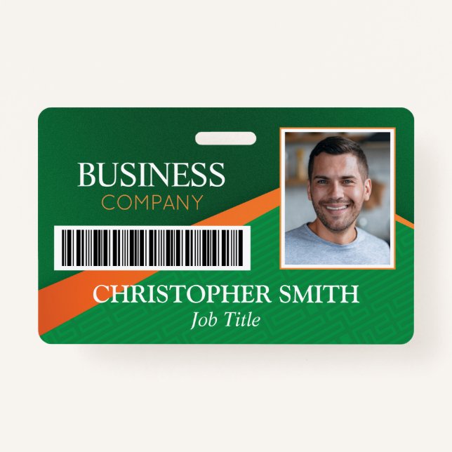 Tarjeta De Identificación Professional Green Staff ID Badge (Anverso)