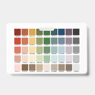 Tarjeta De Identificación Prueba de Color