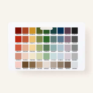 Tarjeta De Identificación Prueba de color