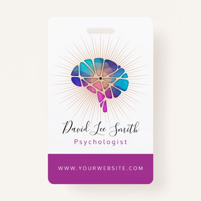 Tarjeta De Identificación Psicólogo / Neuroólogo (Anverso)