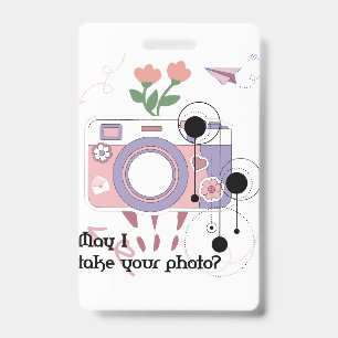 Tarjeta De Identificación ¿Puedo tomar tu foto?