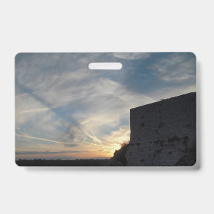 Tarjeta De Identificación puesta de sol croata