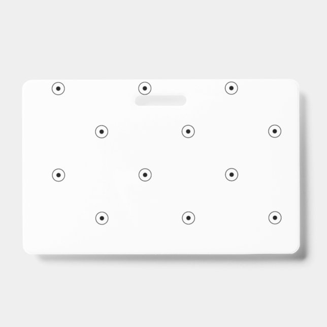 Tarjeta De Identificación Punto, Humo Blanco (Parte frontal)