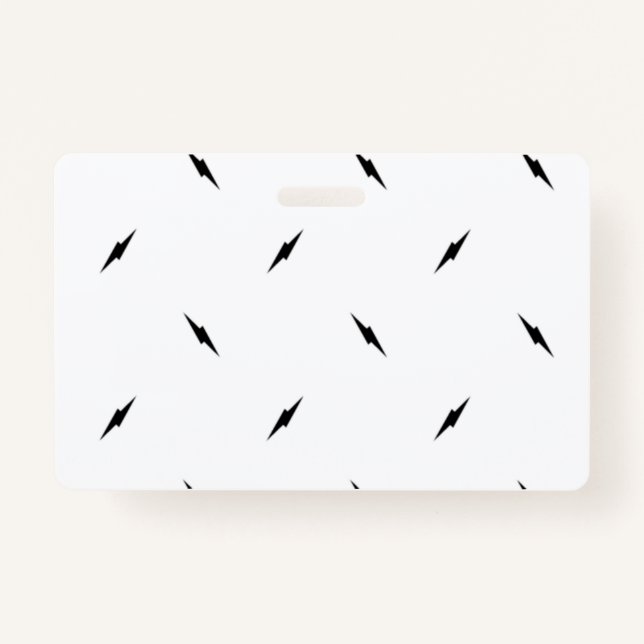 Tarjeta De Identificación Punto, negro (Anverso)