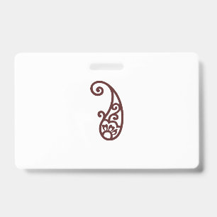 Tarjeta De Identificación Punto rojo