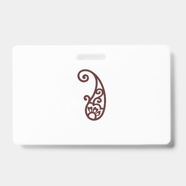Tarjeta De Identificación Punto rojo (Parte frontal)