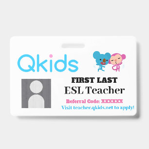 Tarjeta de identificación QKIDS