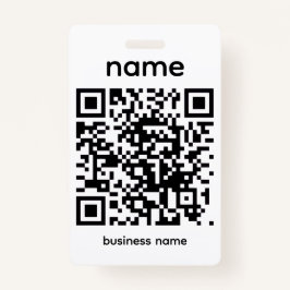 Tarjeta De Identificación QR Code Badge