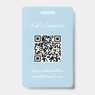 Tarjeta De Identificación QR Code Badge