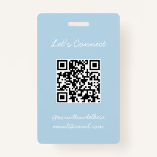 Tarjeta De Identificación QR Code Badge
