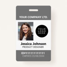 QR logotipo de foto de empleado profesional corpor