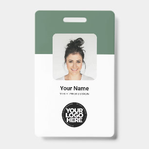 Tarjeta de identificación QR personalizada para em
