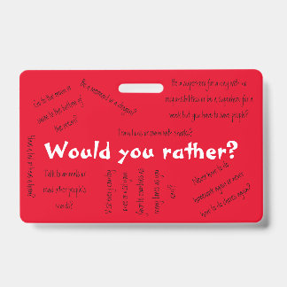 Tarjeta De Identificación ¿Qué preferirías?